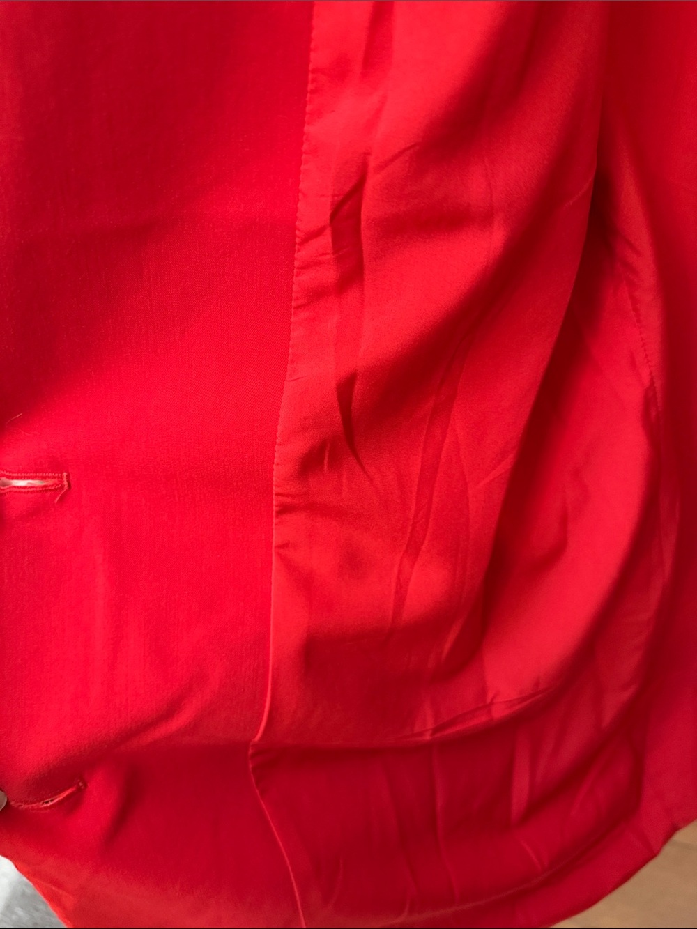luna Red Tailored Notch-Lapel Blazer - Picture 4 of 6
